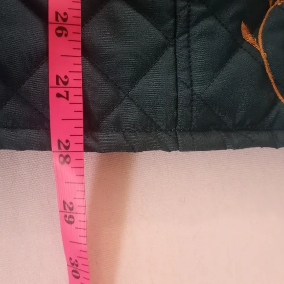 Vintage La Cera Quilted Embroidered Floral Button Up Boho Eclectic Grandpa Coat